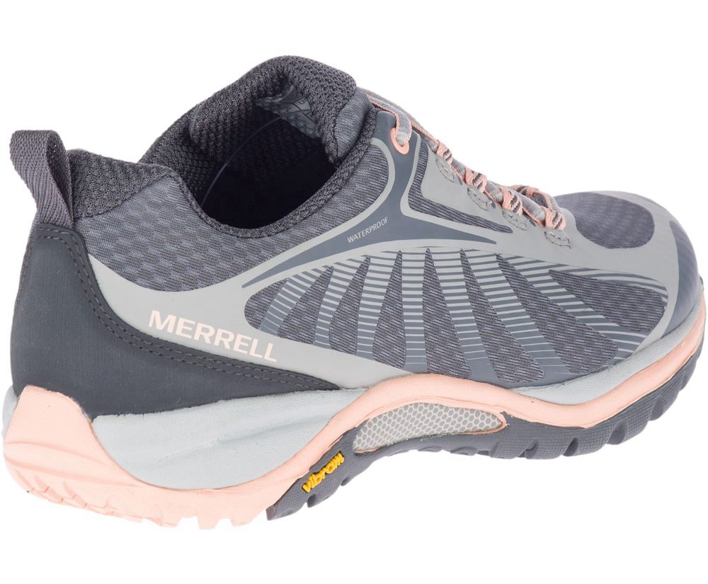 Buty Trekkingowe Merrell Damskie Szare - Siren Edge 3 Waterproof - 789402-FXD